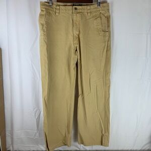 Mountain Khakis Original Mountain Pant Mens 36x30 Khaki Tan Cotton Canvas Gusset